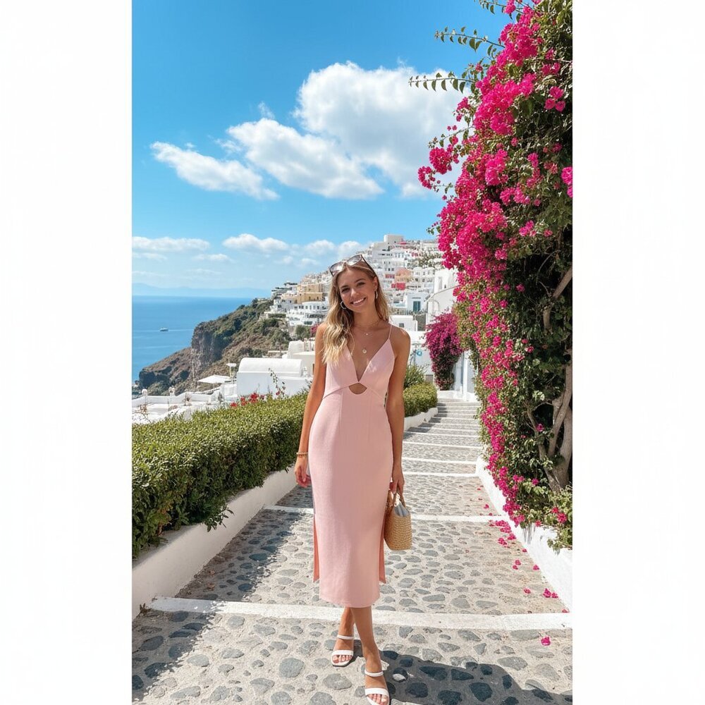 Finders Keepers Nadine Dress Pink Size Small NWT